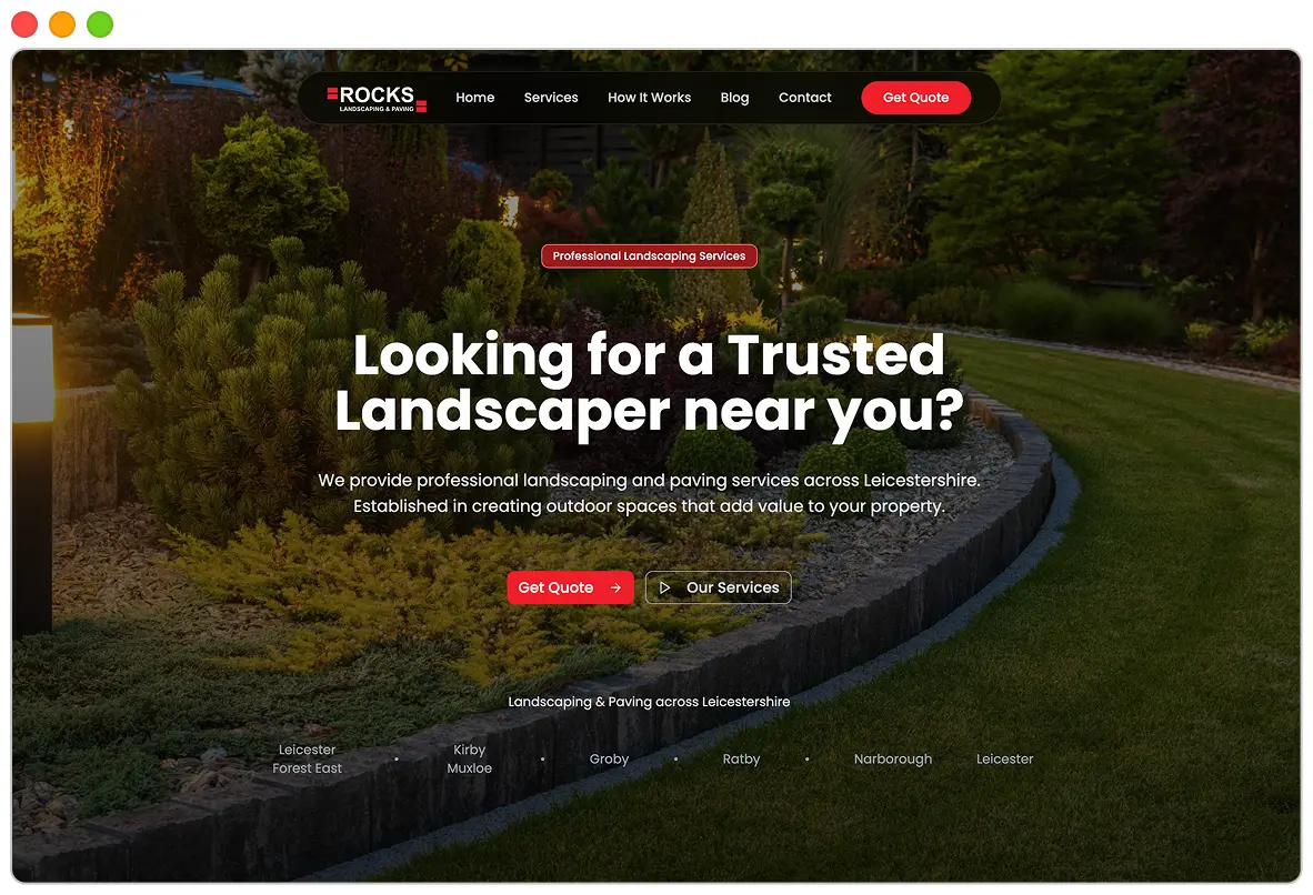 Website screenshot